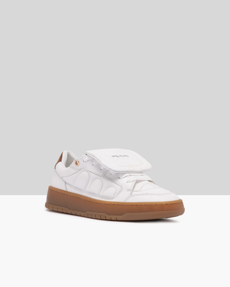 SANTHA MODEL 2 SOCCER BASIC WHITE-CUOIO 