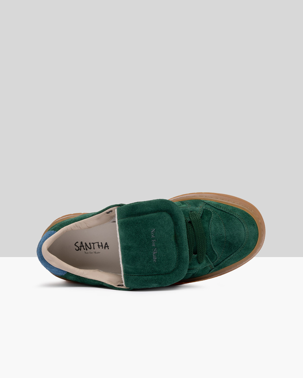 SANTHA: SANTHA MODEL 2 SOCCER TOTAL SUEDE GREEN 