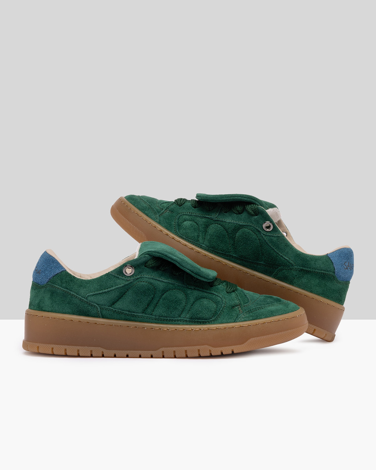 SANTHA: SANTHA MODEL 2 SOCCER TOTAL SUEDE GREEN 