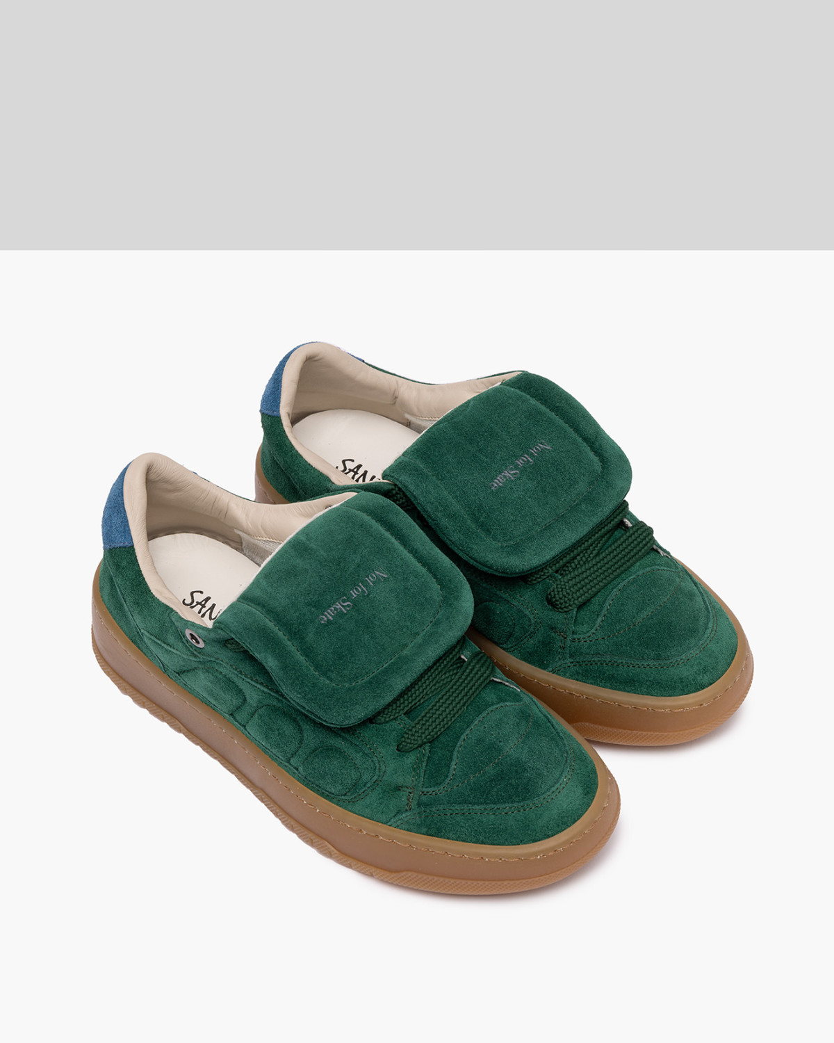 SANTHA: SANTHA MODEL 2 SOCCER TOTAL SUEDE GREEN 