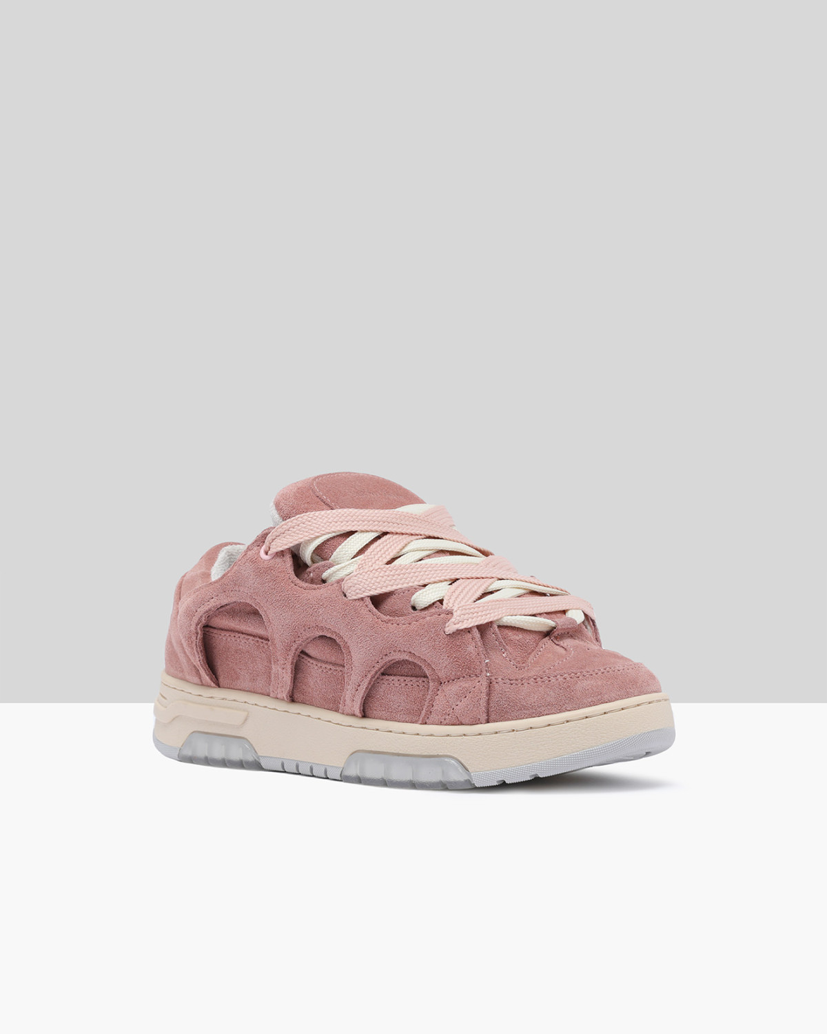 SANTHA: SANTHA MODEL 1 SUEDE ANTIQUE PINK
