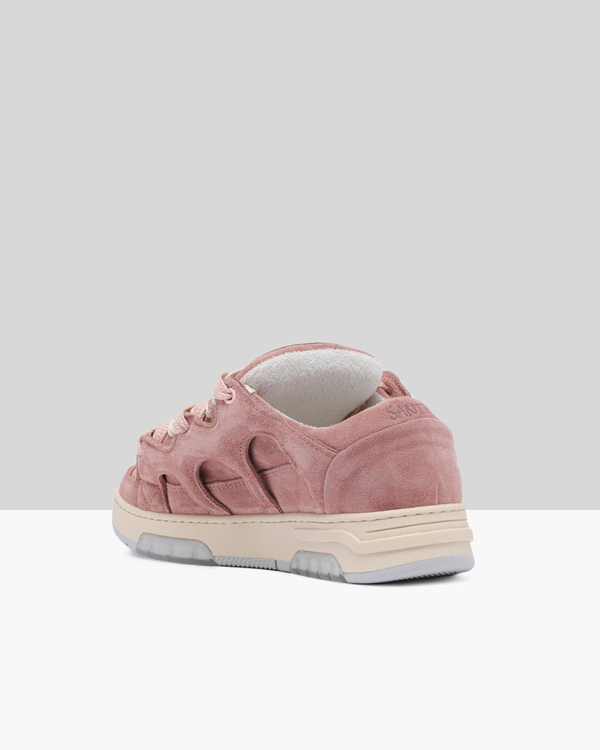 SANTHA: SANTHA MODEL 1 SUEDE ANTIQUE PINK