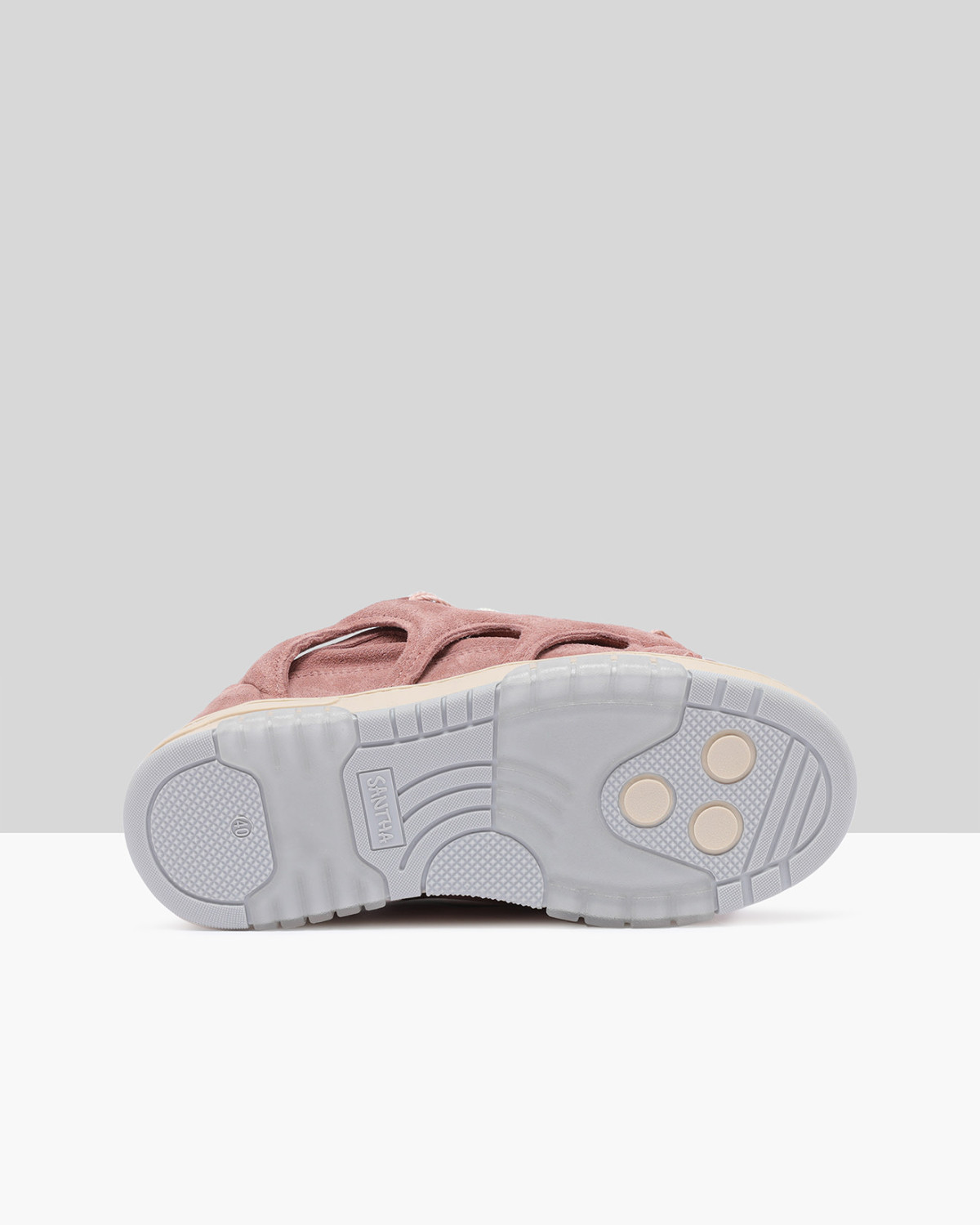 SANTHA: SANTHA MODEL 1 SUEDE ANTIQUE PINK