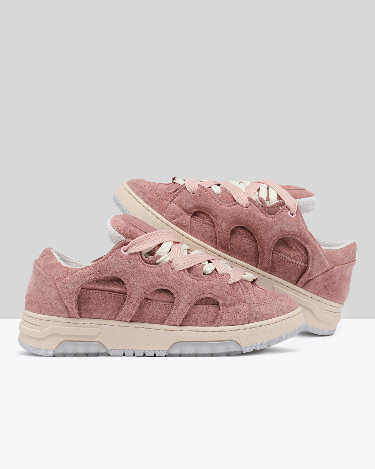 SANTHA: SANTHA MODEL 1 SUEDE ANTIQUE PINK