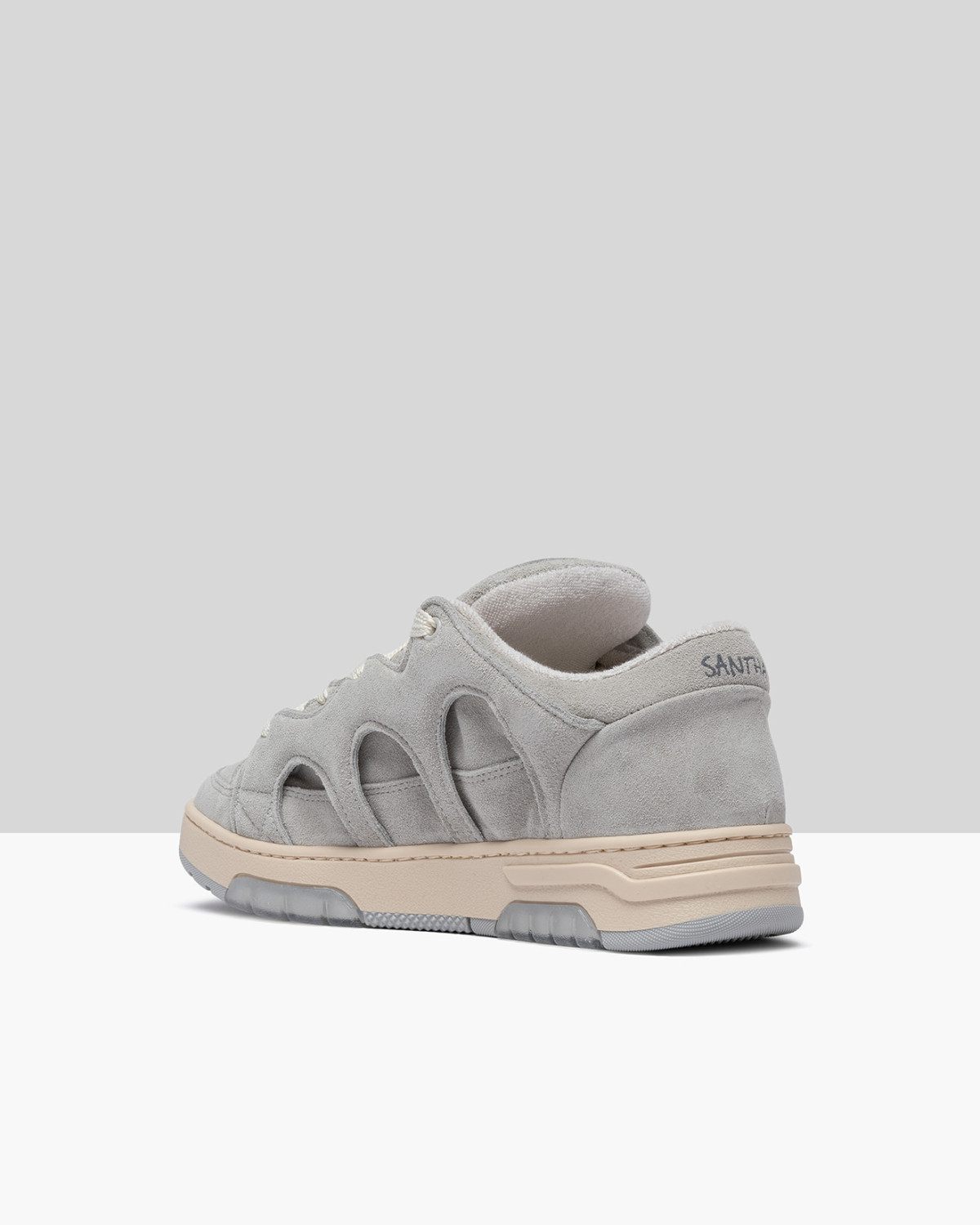 SANTHA: SANTHA MODEL 1 SUEDE LIGHT-GREY
