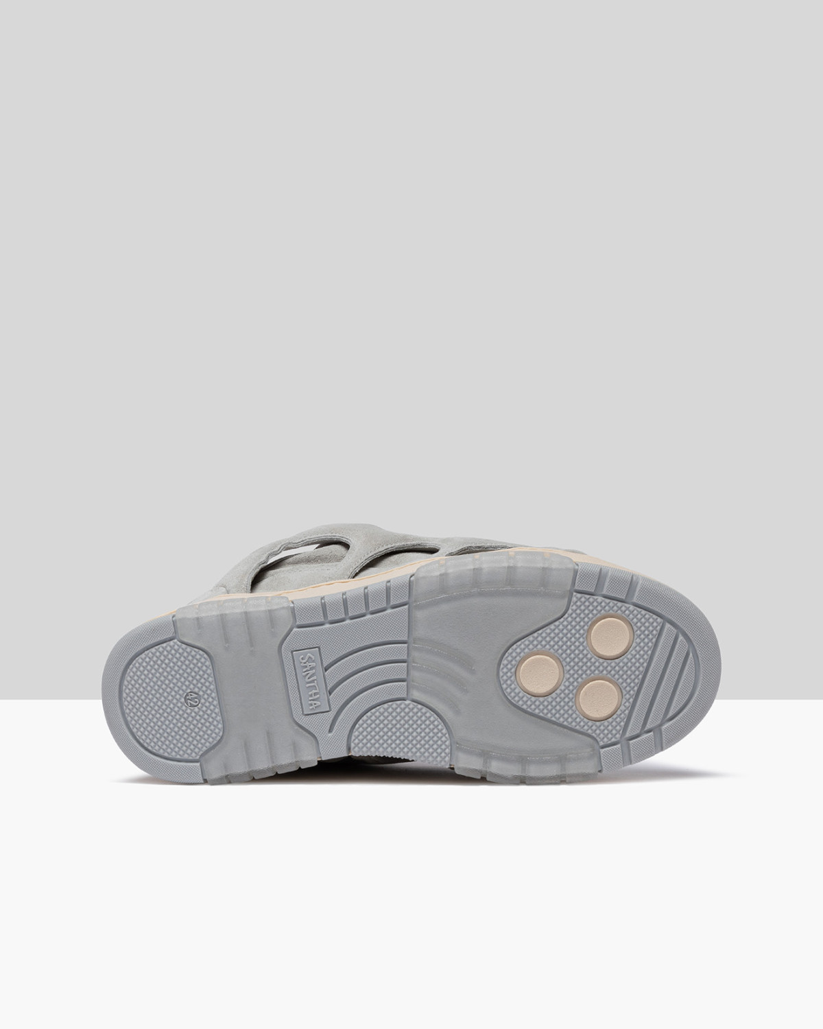 SANTHA: SANTHA MODEL 1 SUEDE LIGHT-GREY