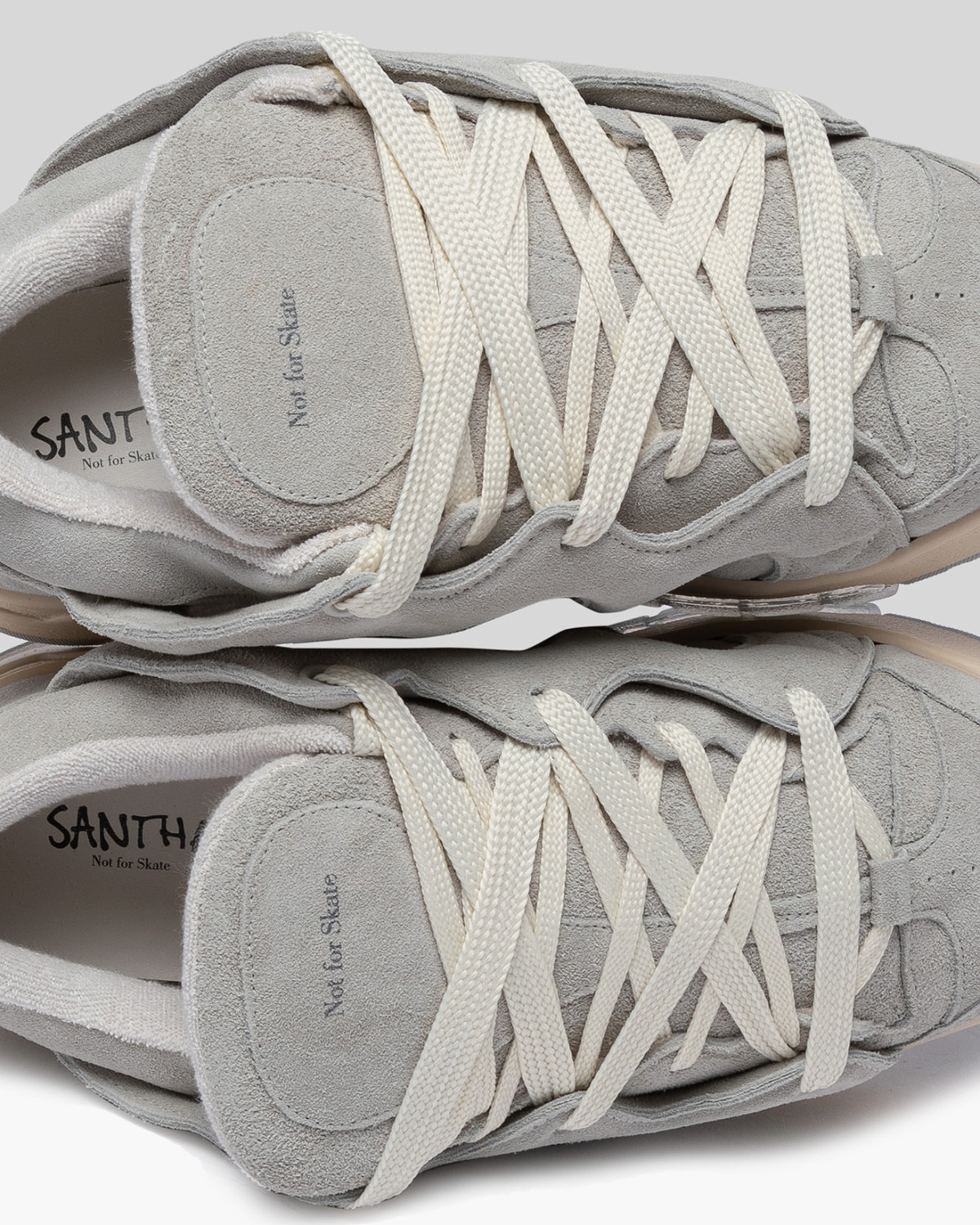 SANTHA: SANTHA MODEL 1 SUEDE LIGHT-GREY